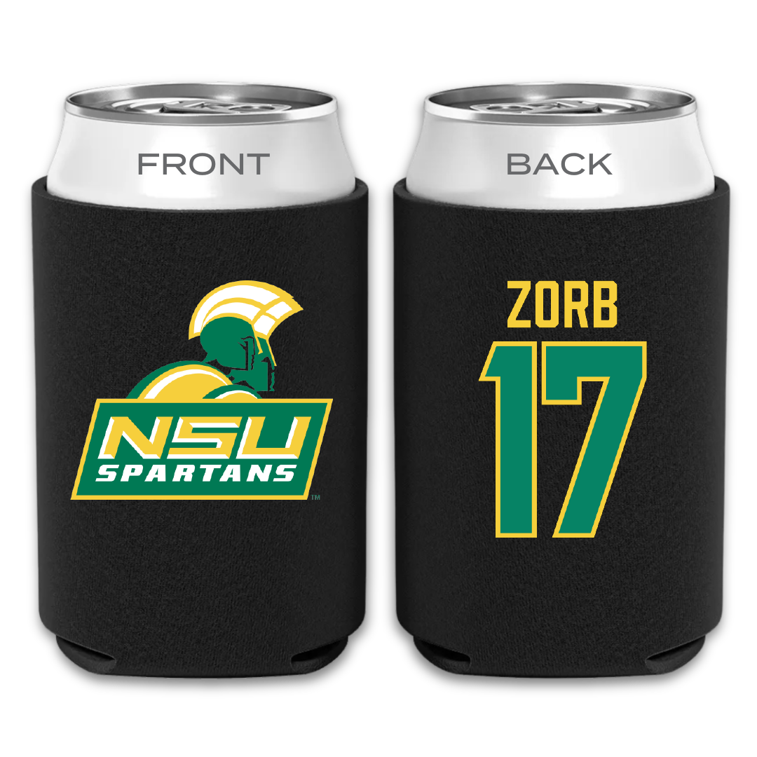 Norfolk State University Softball Black Can Cooler - #17 Lisa Zorb