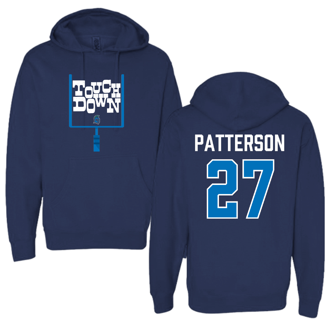 University of West Florida Football Navy Touchdown Hoodie - #27 Tyler Patterson