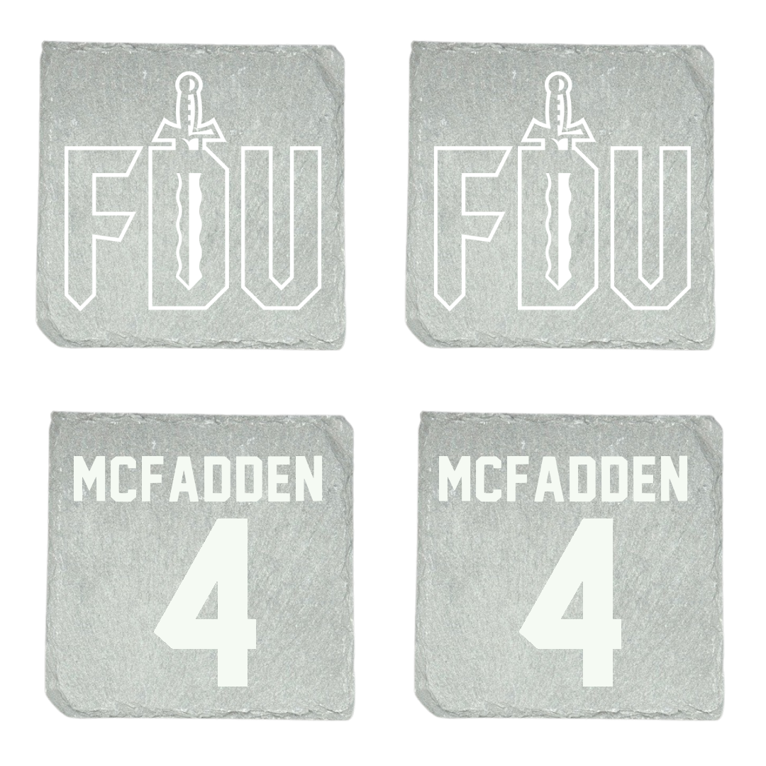 Fairleigh Dickinson University-Metropolitan Campus Volleyball Stone Coaster (4 Pack)  - #4 Dylan McFadden