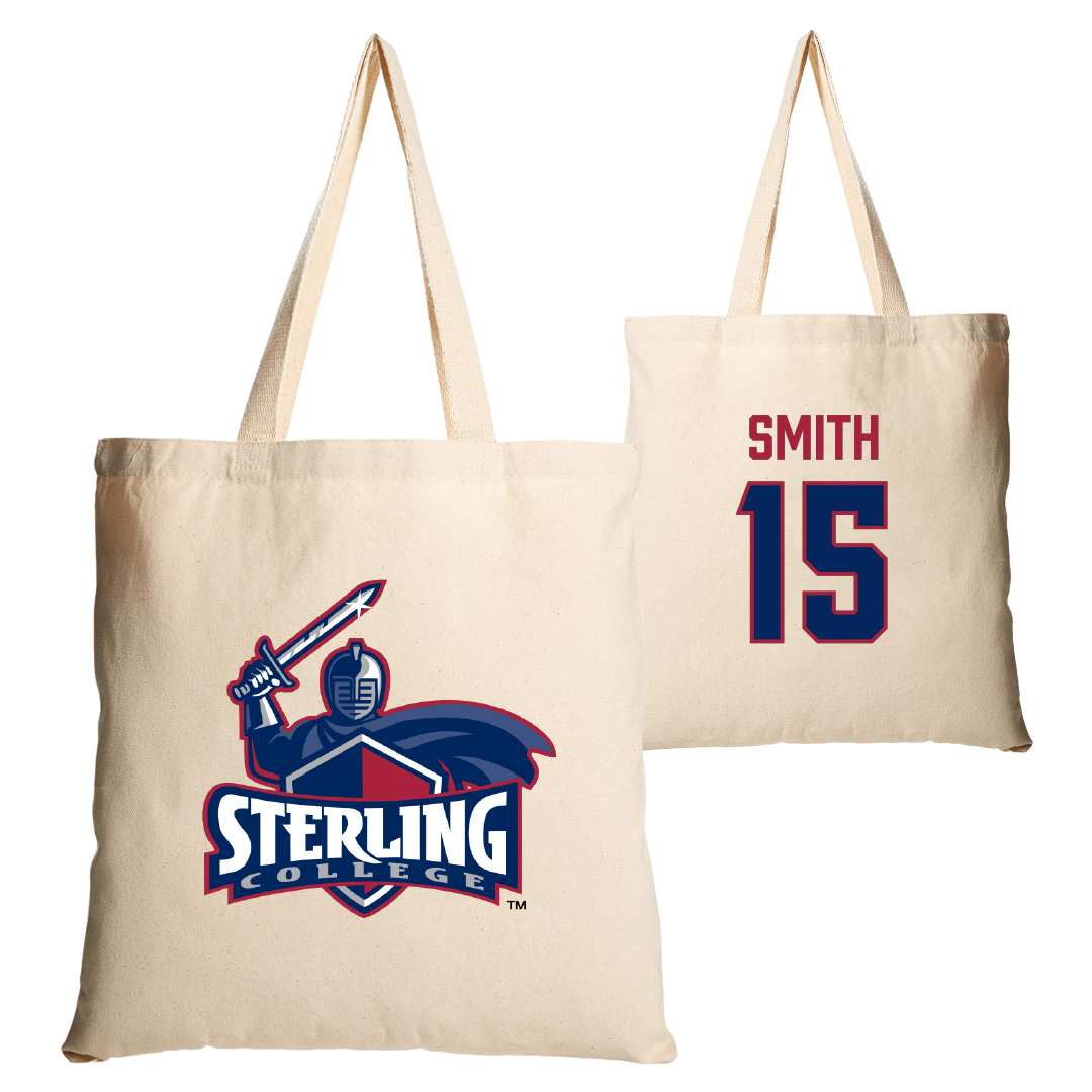 Sterling College Basketball Tan Canvas Tote Bag - #15 Julian Smith