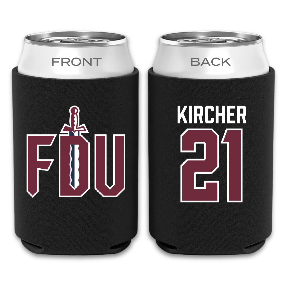 Fairleigh Dickinson University-Metropolitan Campus Volleyball Black Can Cooler - #21 Gillian Kircher