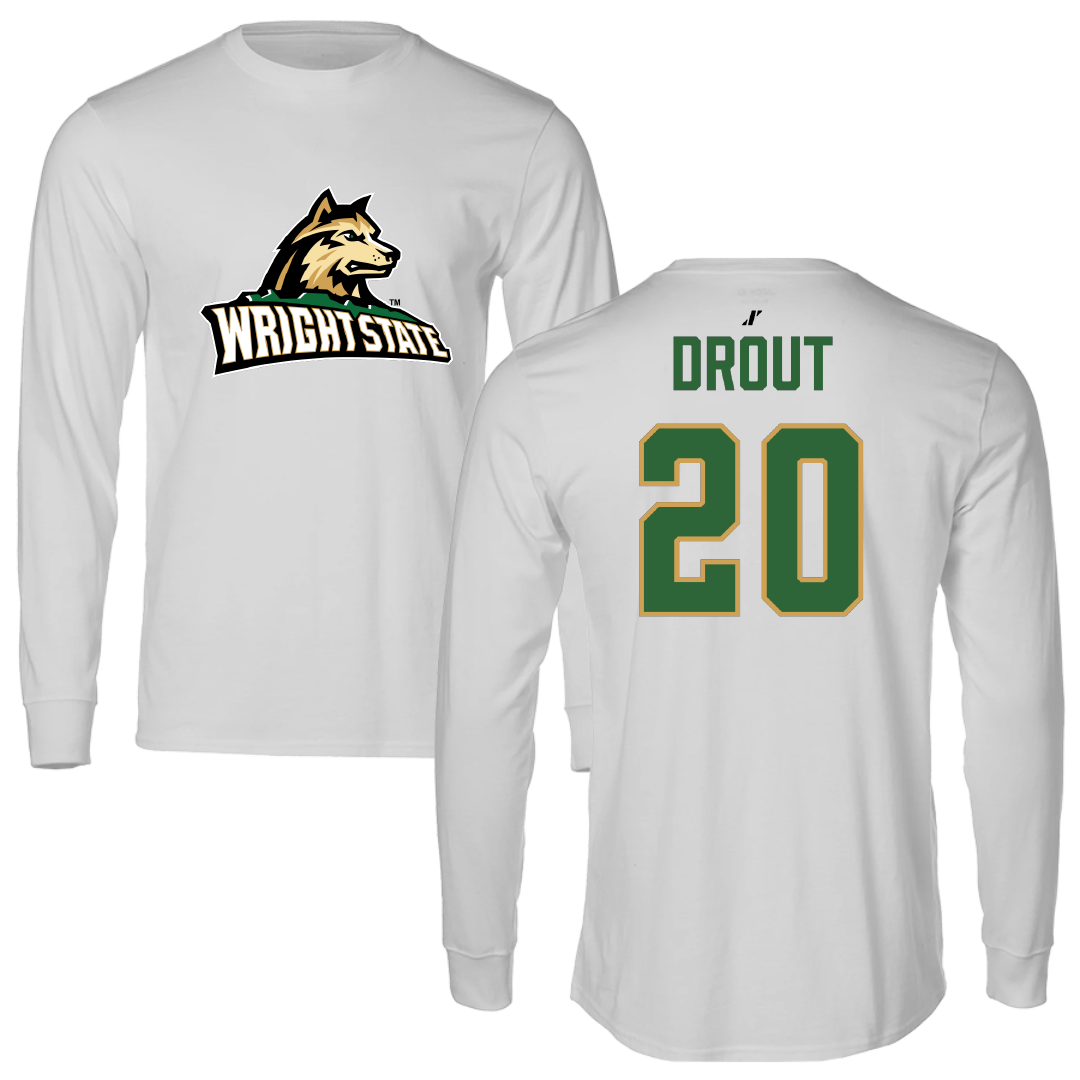 Wright State University Basketball Light Gray Long Sleeve - #20 MaKenzie Drout