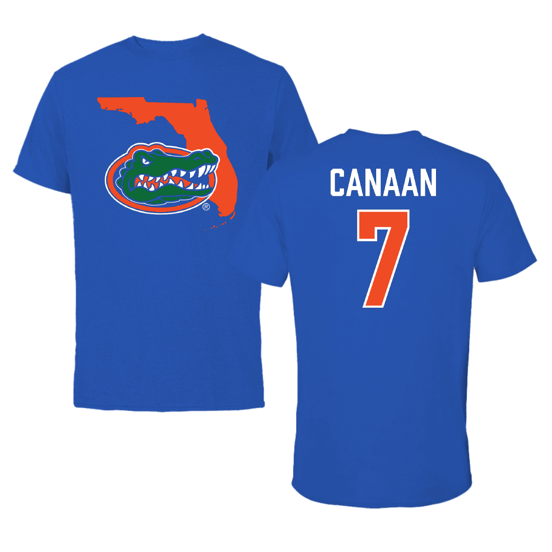 University of Florida Volleyball Blue State Tee - #7 Emily Canaan