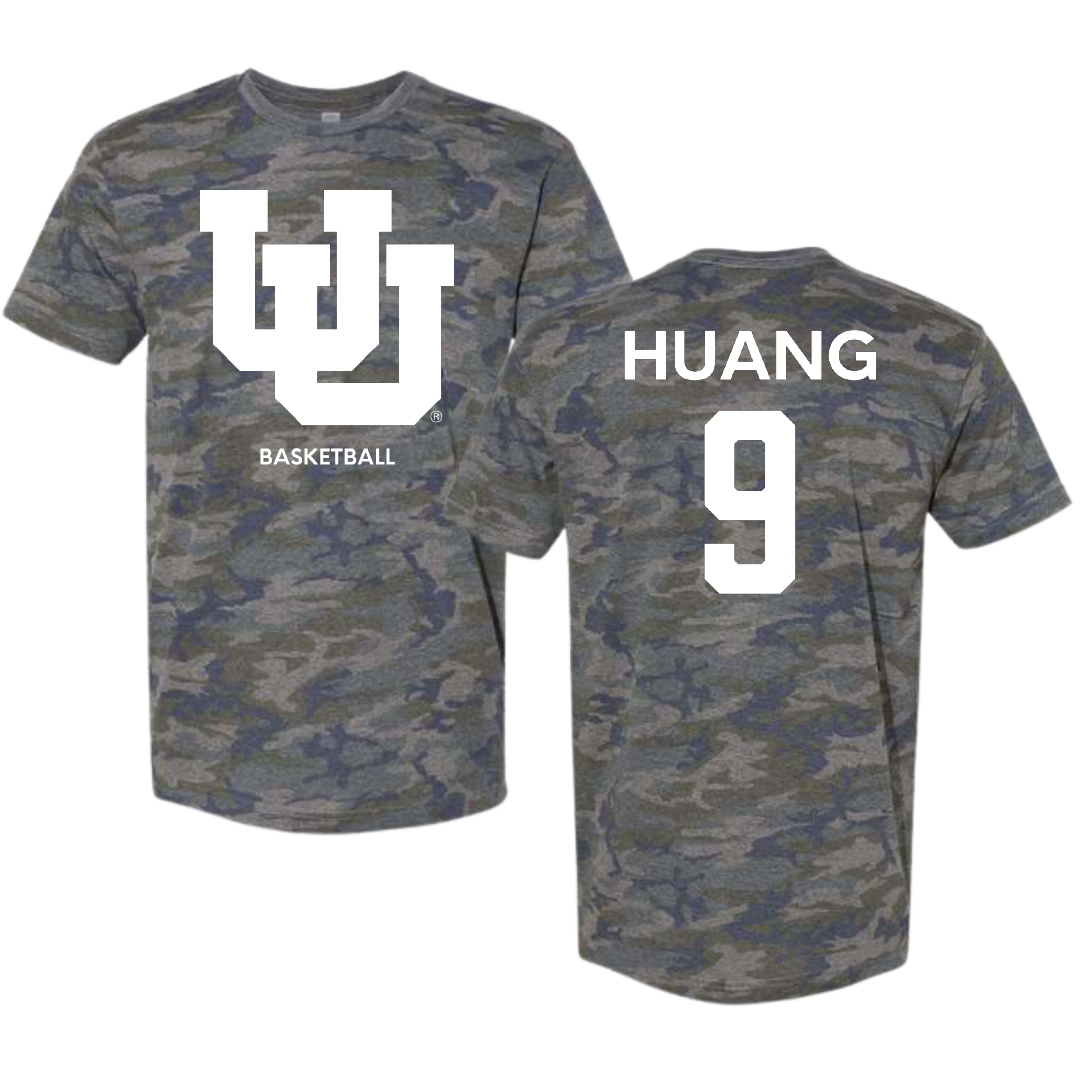 University of Utah Basketball (M) Vintage Camo Tee - #9 Jerry Huang