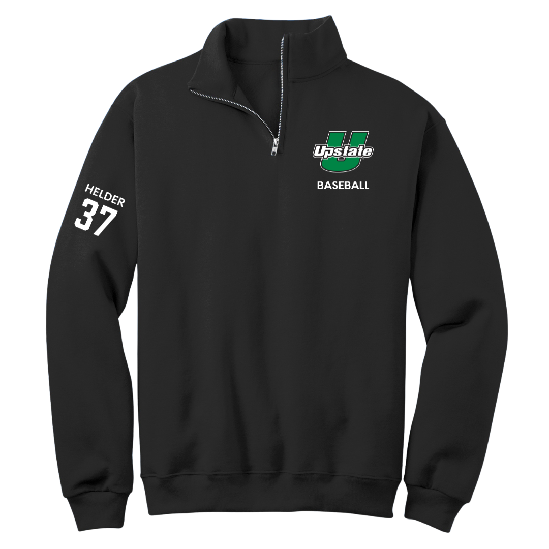 University of South Carolina-Upstate Baseball Black Quarter-Zip - #37 Gabe Helder
