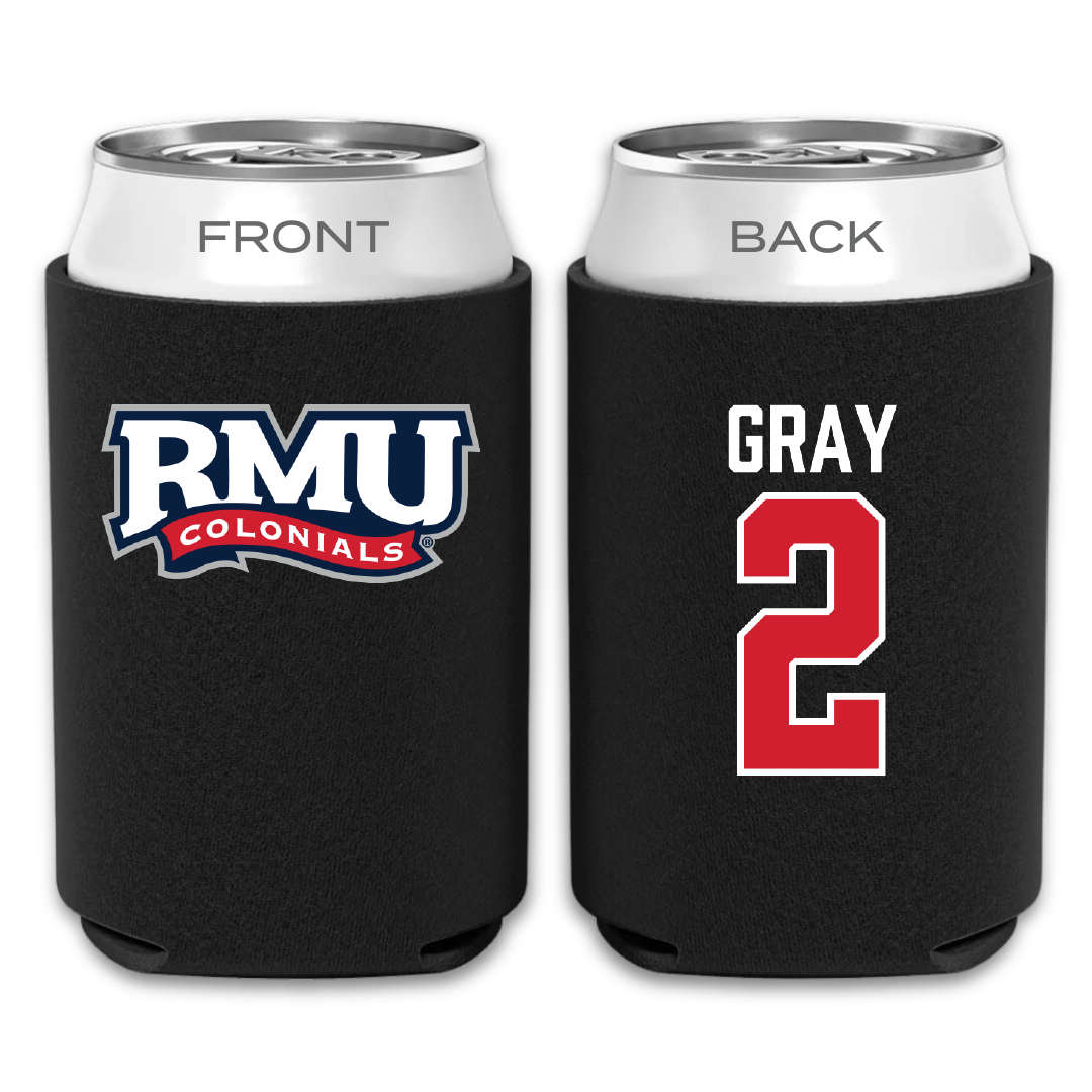 Robert Morris University Soccer Black Can Cooler - #2 Darren Gray