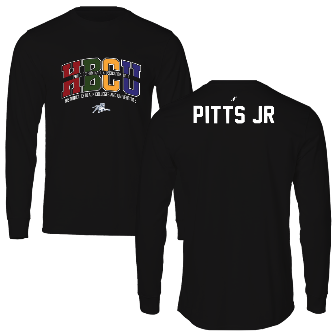 Jackson State University TF and XC Black HBCU Long Sleeve - Sedgwrick Pitts Jr