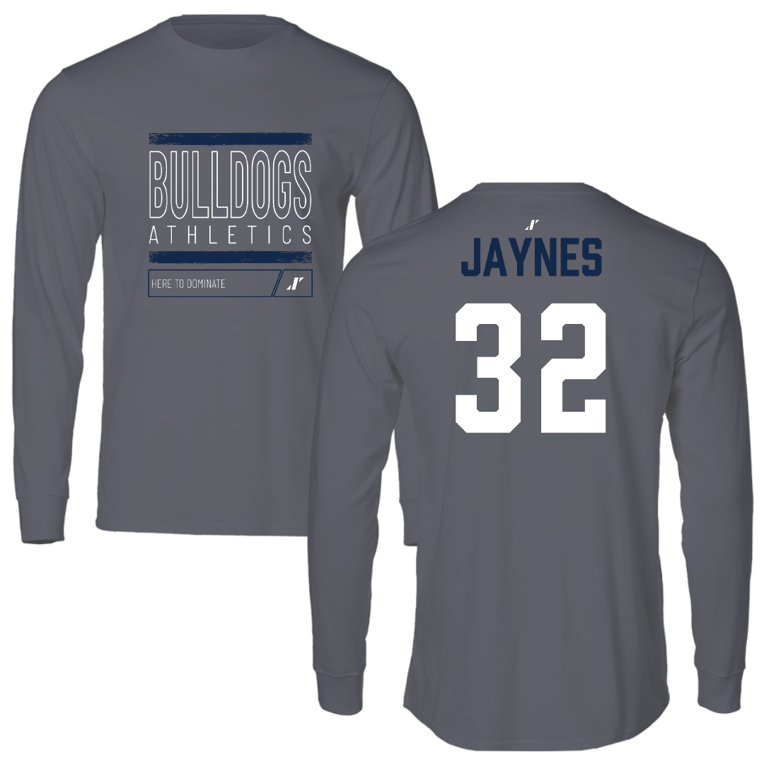 Butler University Basketball Dark Gray Dominate Performance Long Sleeve - #32 Sydney Jaynes