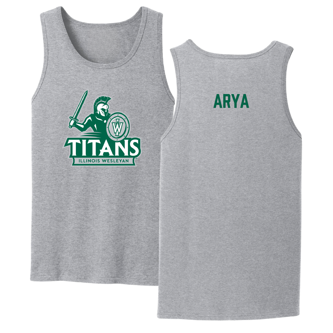 Illinois Wesleyan University TF and XC Sport Gray Tank Top - Justin Arya