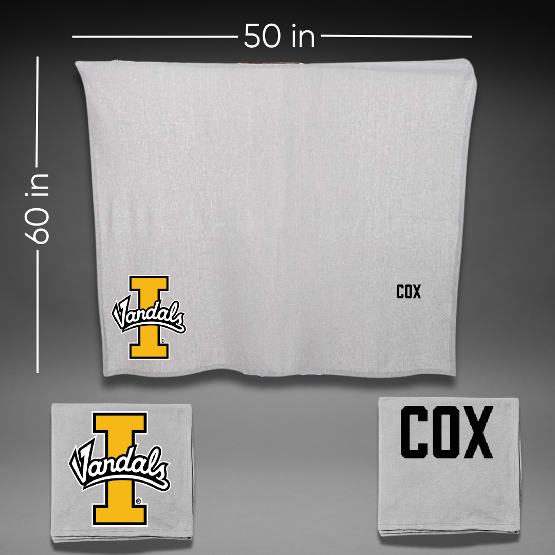 University of Idaho TF and XC Gray Vandals Blanket - Dante Cox
