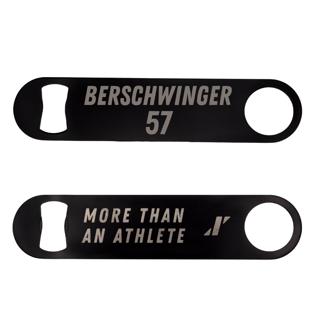 University at Albany Football Black Bottle Opener - #57 Troy Berschwinger