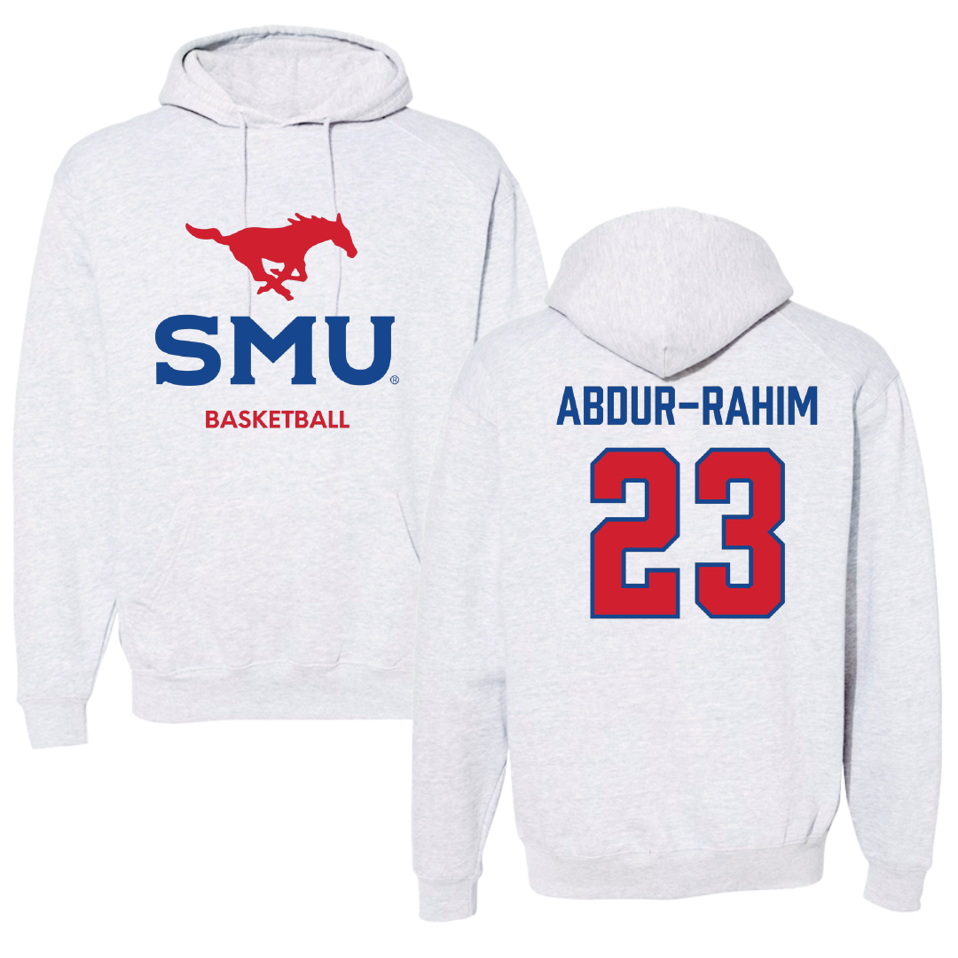 Southern Methodist University Basketball (W) Light Gray Hoodie - #23 Amirah Abdur-Rahim