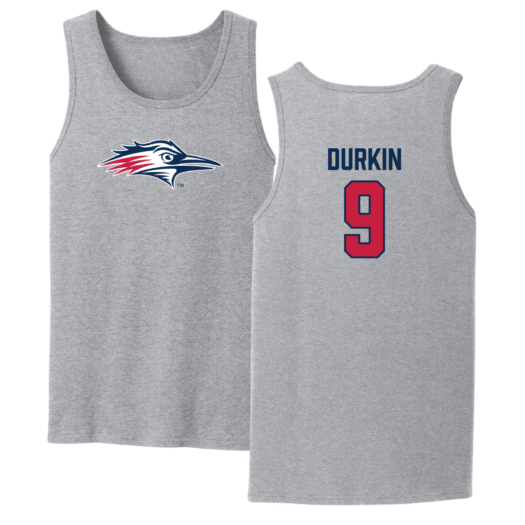 Metropolitan State University of Denver Soccer Sport Gray Tank Top - #9 Isa Durkin