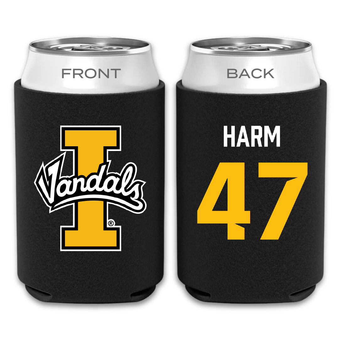 University of Idaho Football Black Can Cooler - #47 LJ Harm