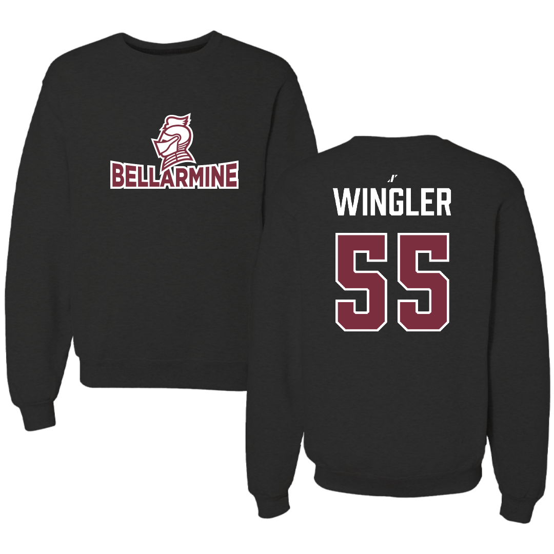 Bellarmine University Basketball (W) Black Crewneck - #55 Kendall Wingler