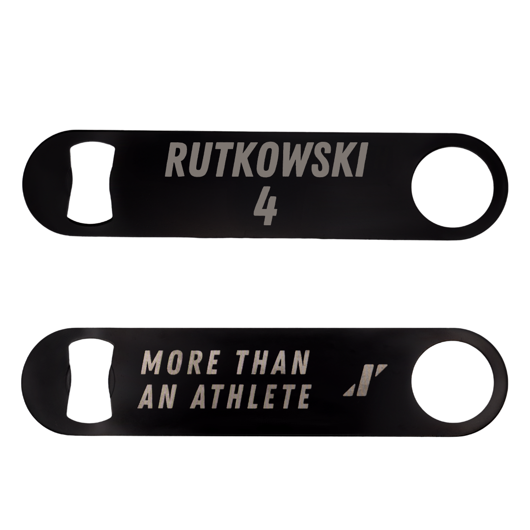 Towson University Football Black Bottle Opener - #4 Evan Rutkowski