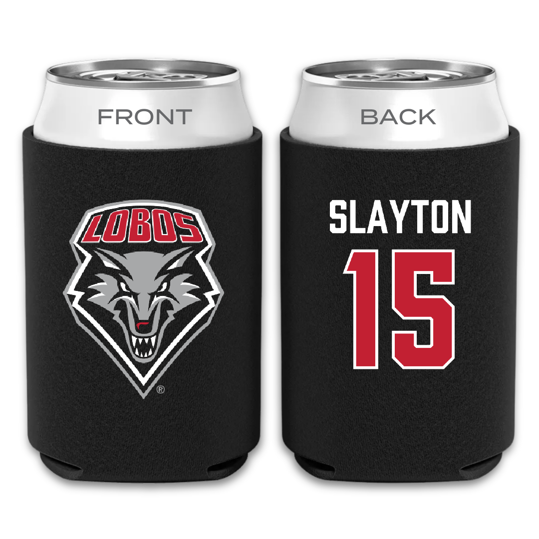 University of New Mexico Football Black Can Cooler - #15 Xavier Slayton