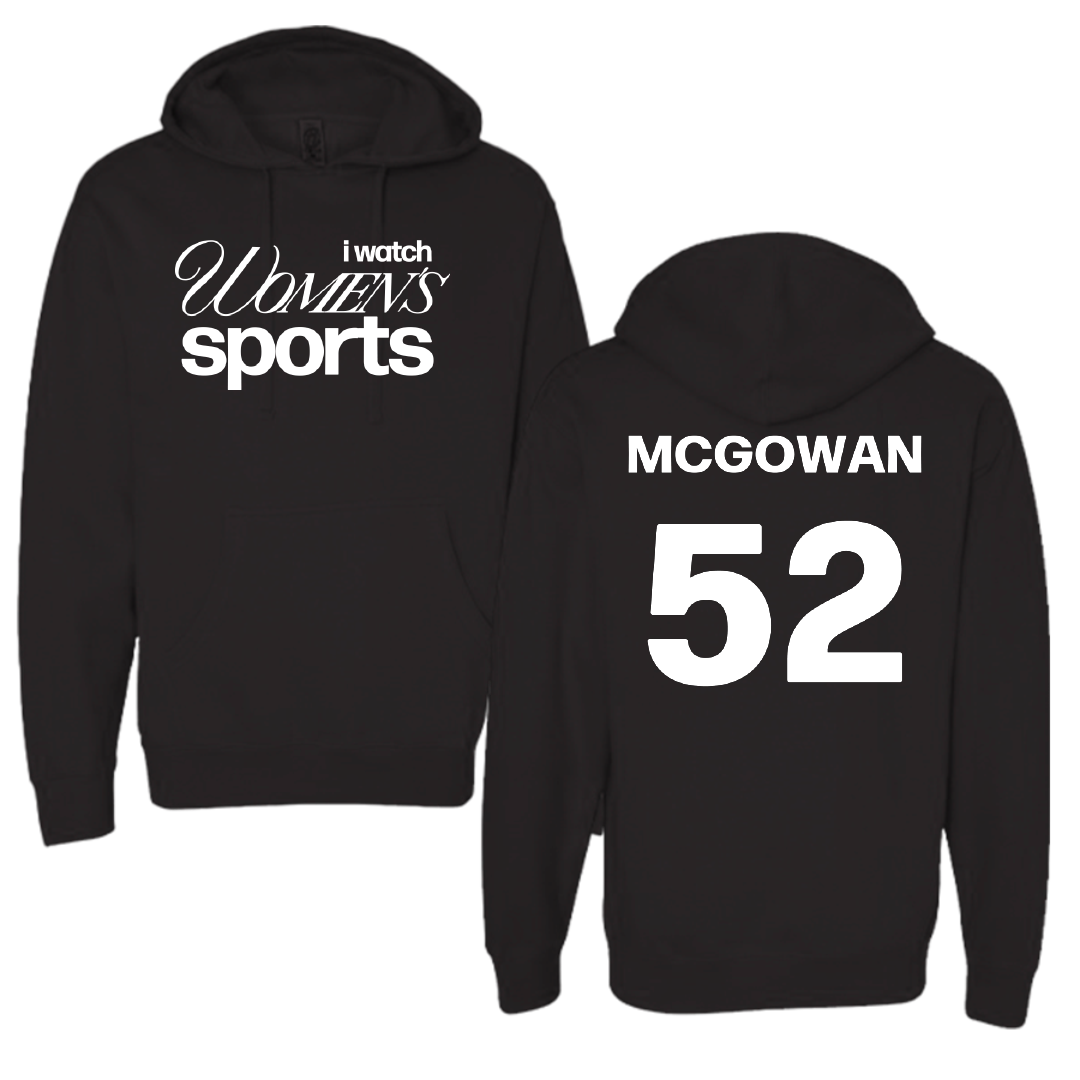 University of St. Thomas (Minnesota) Basketball Black WHM Hoodie - #52 Savannah McGowan
