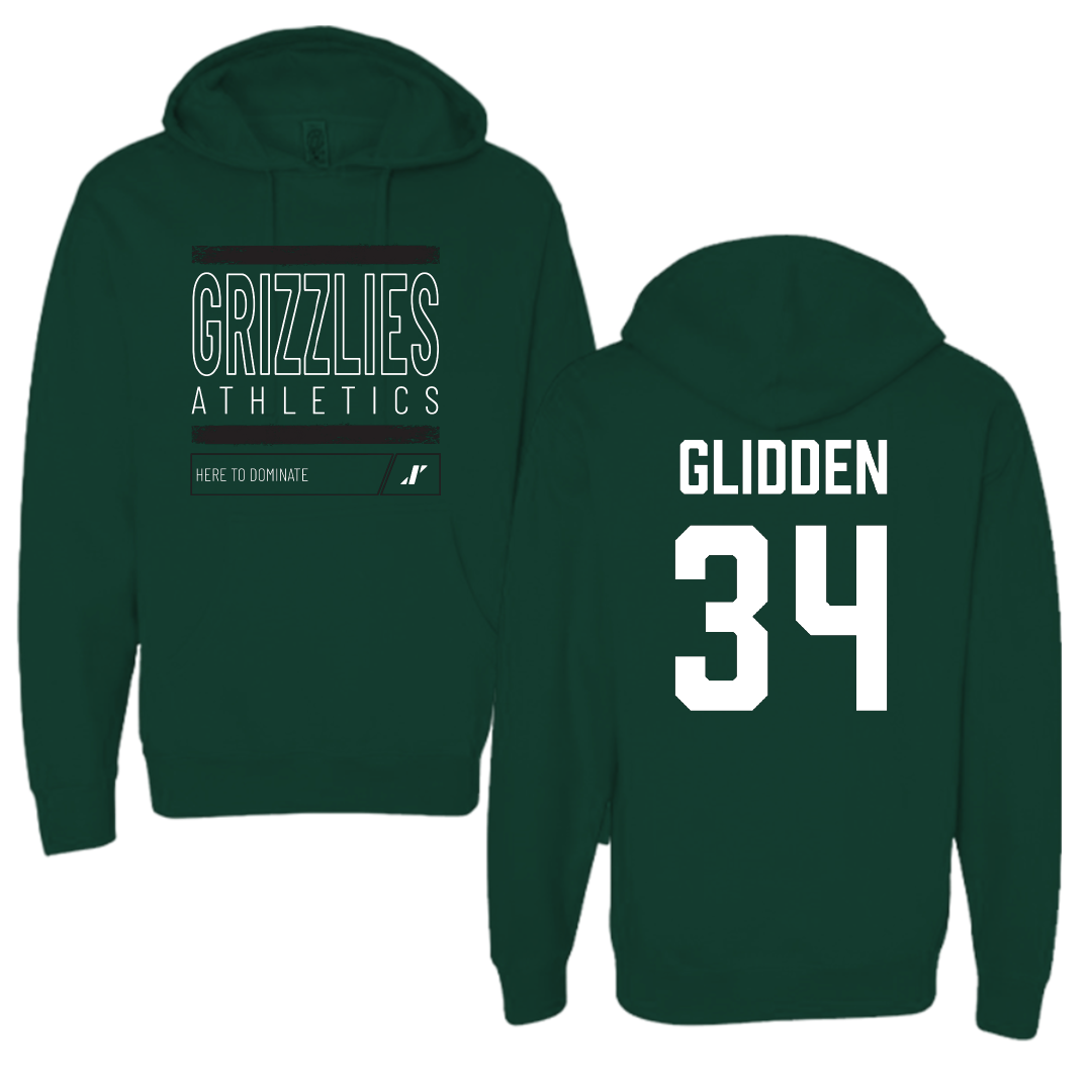 Adams State University Lacrosse (M) Forest Green Dominate Hoodie - #34 Austin Glidden