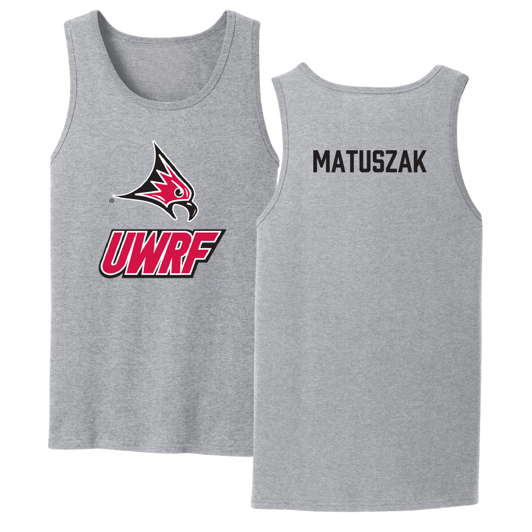 University of Wisconsin-River Falls TF and XC Sport Gray Tank Top - Chase Matuszak