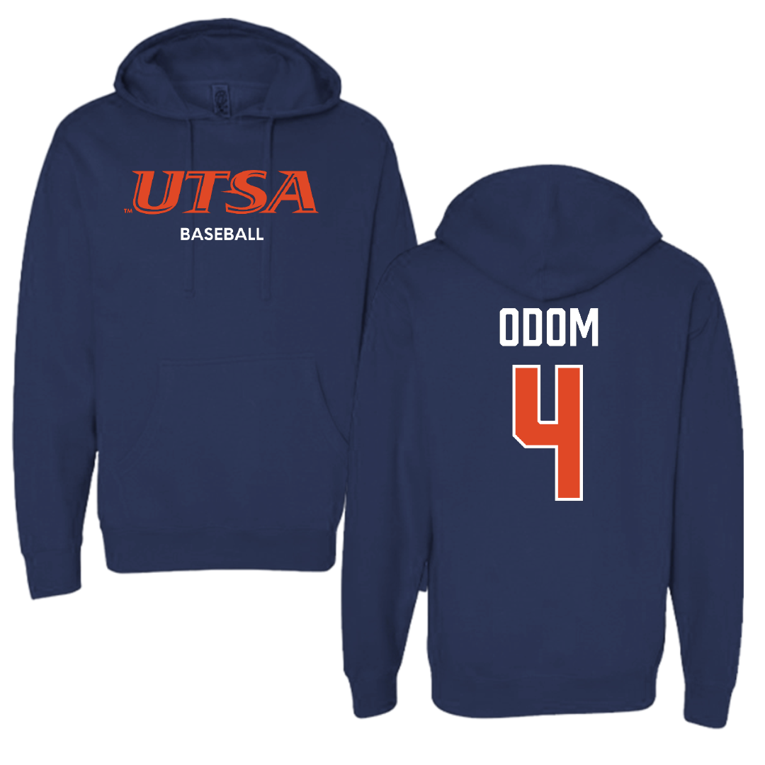 University of Texas at San Antonio Baseball Navy Hoodie - #4 Tye Odom