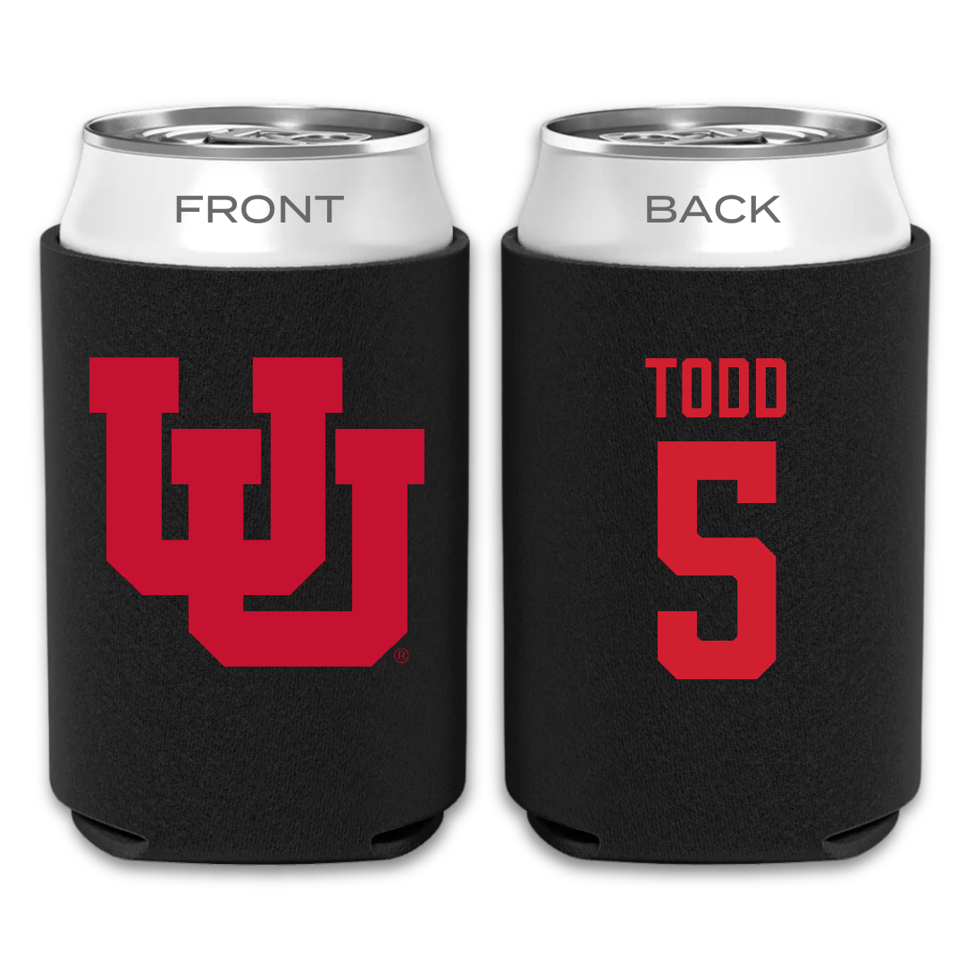 University of Utah Lacrosse Black Can Cooler - #5 Koa Todd