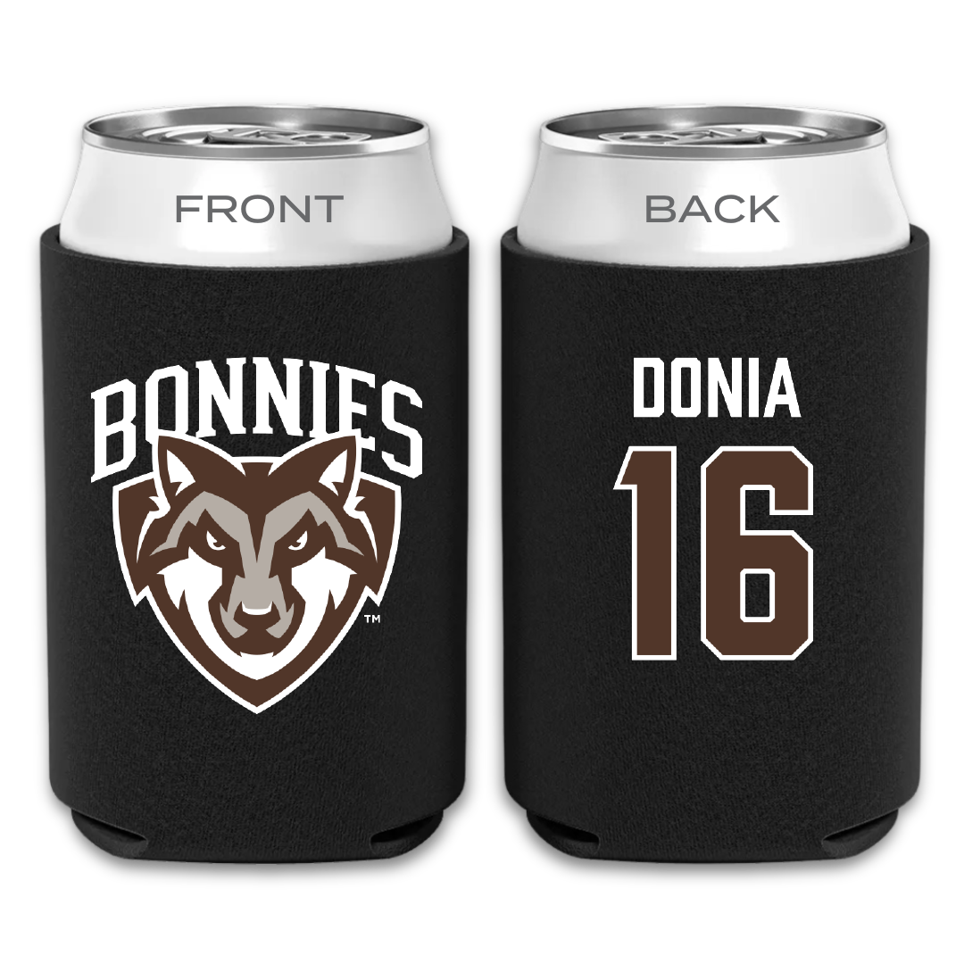 St. Bonaventure University Soccer Black Can Cooler - #16 Alessia Donia