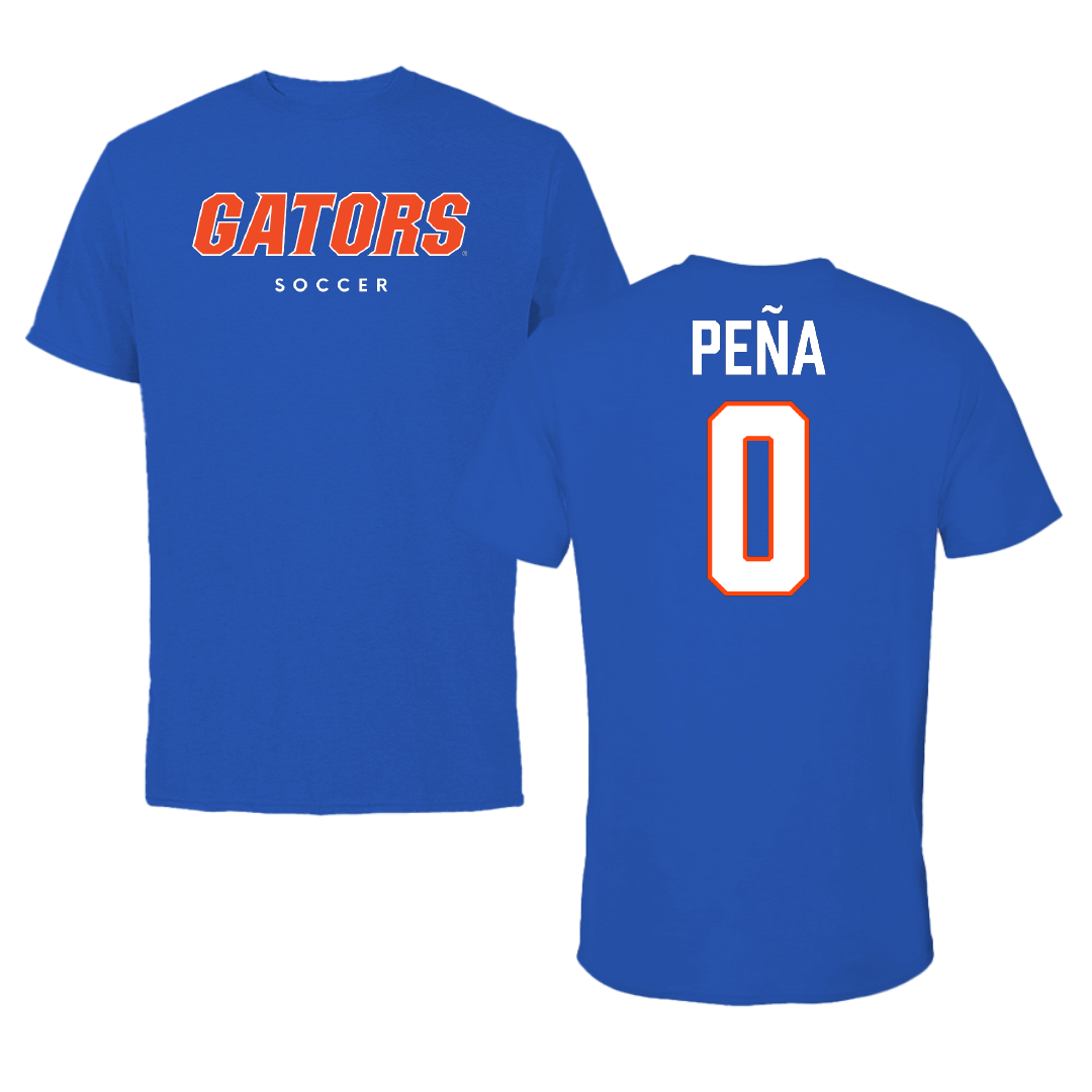 University of Florida Soccer (W) True Royal Performance Tee - #0 Paloma Peña