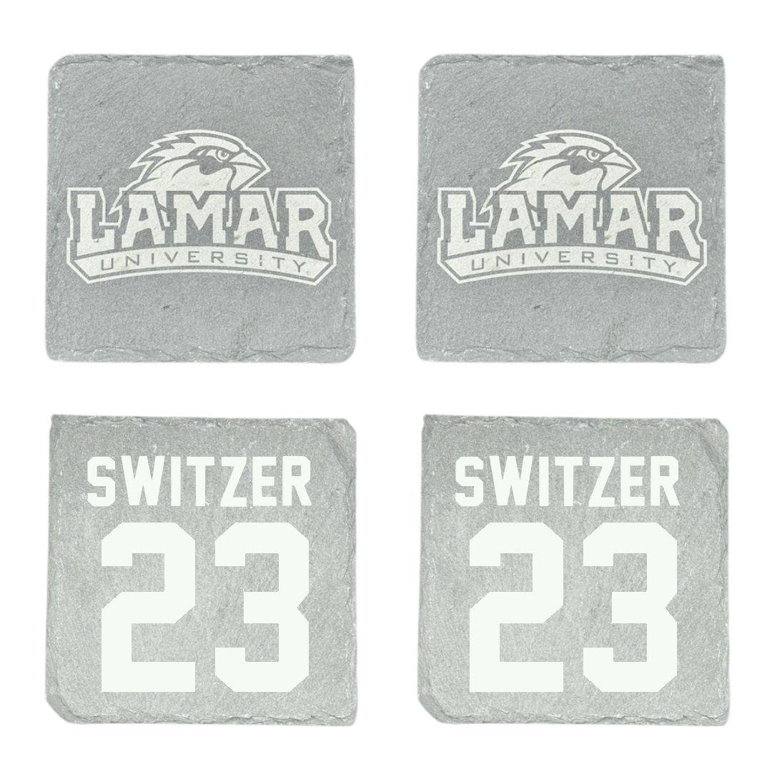 Lamar University Soccer Stone Coaster (4 Pack)  - #23 Anneliese Switzer