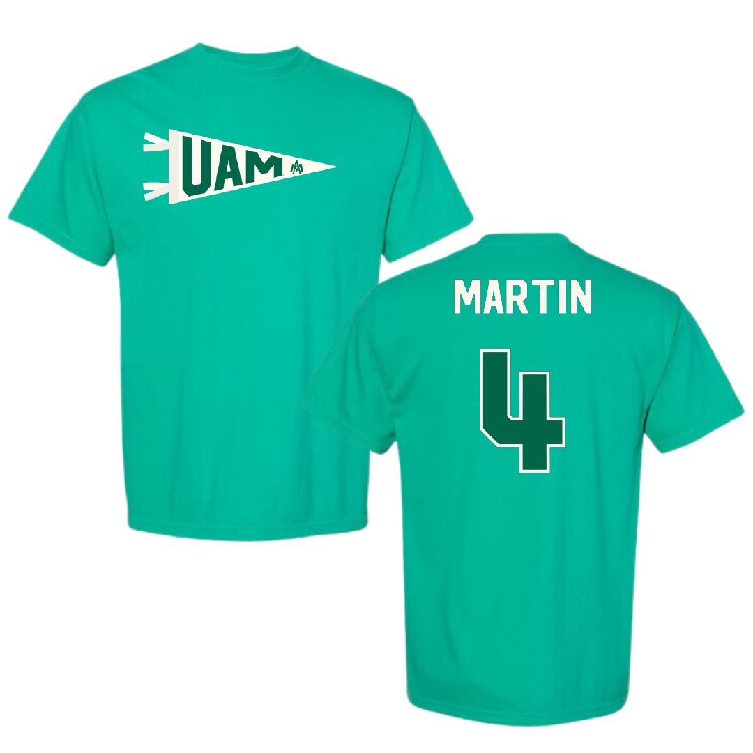 University of Arkansas-Monticello Softball Green Pennant Comfort Colors Tee - #4 Makenzie Martin