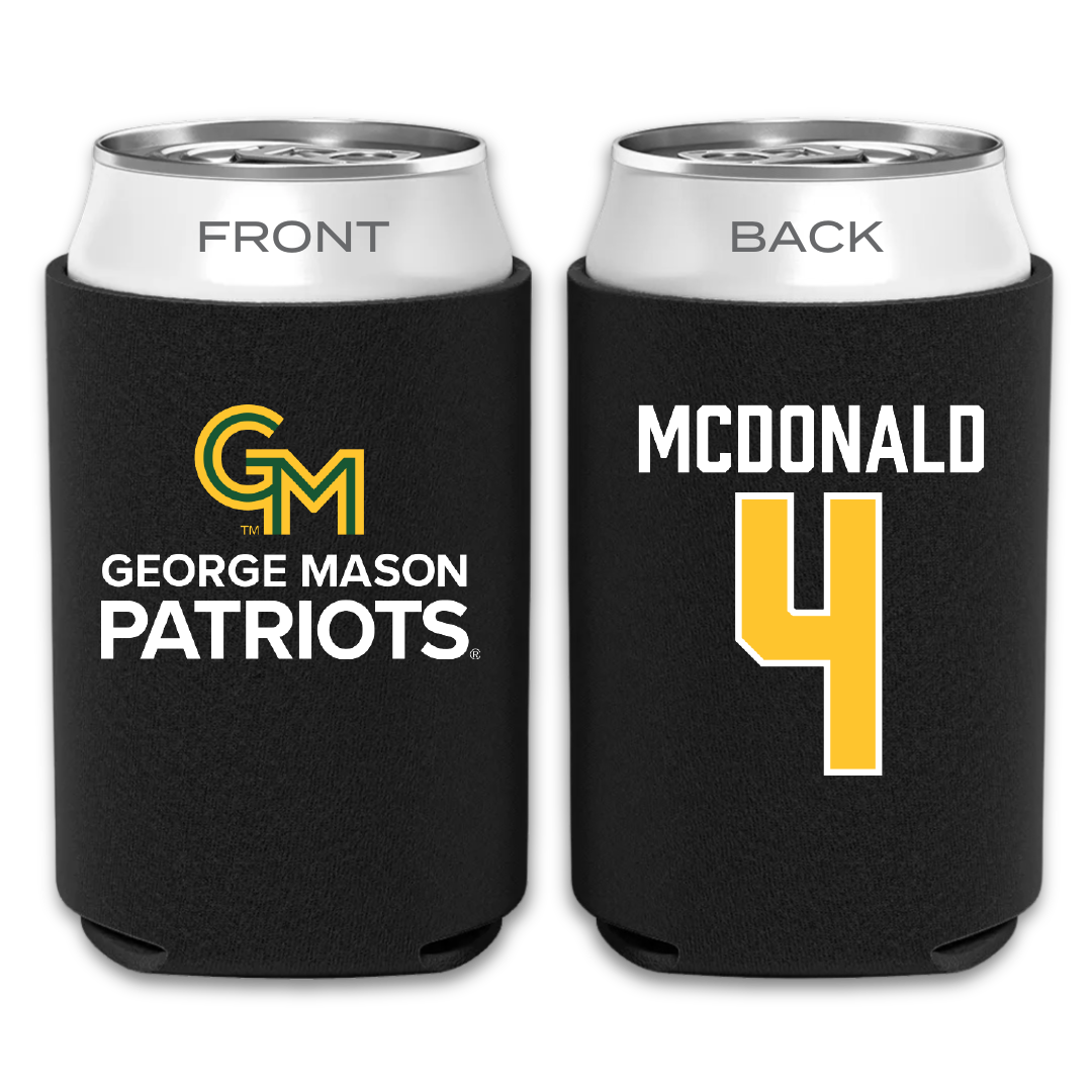 George Mason University Volleyball Black Can Cooler - #4 Troy McDonald
