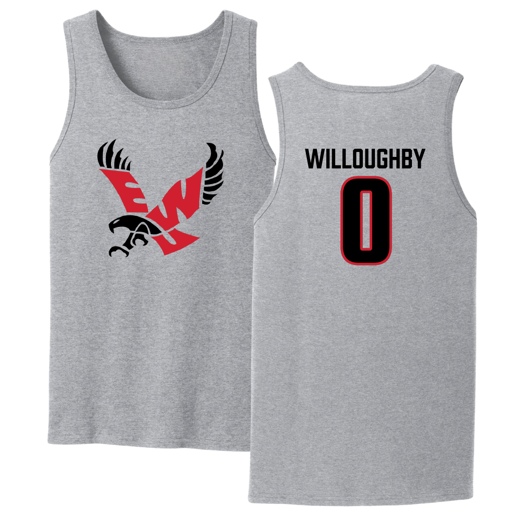 Eastern Washington University Soccer Sport Gray Tank Top - #0 Kamryn Willoughby