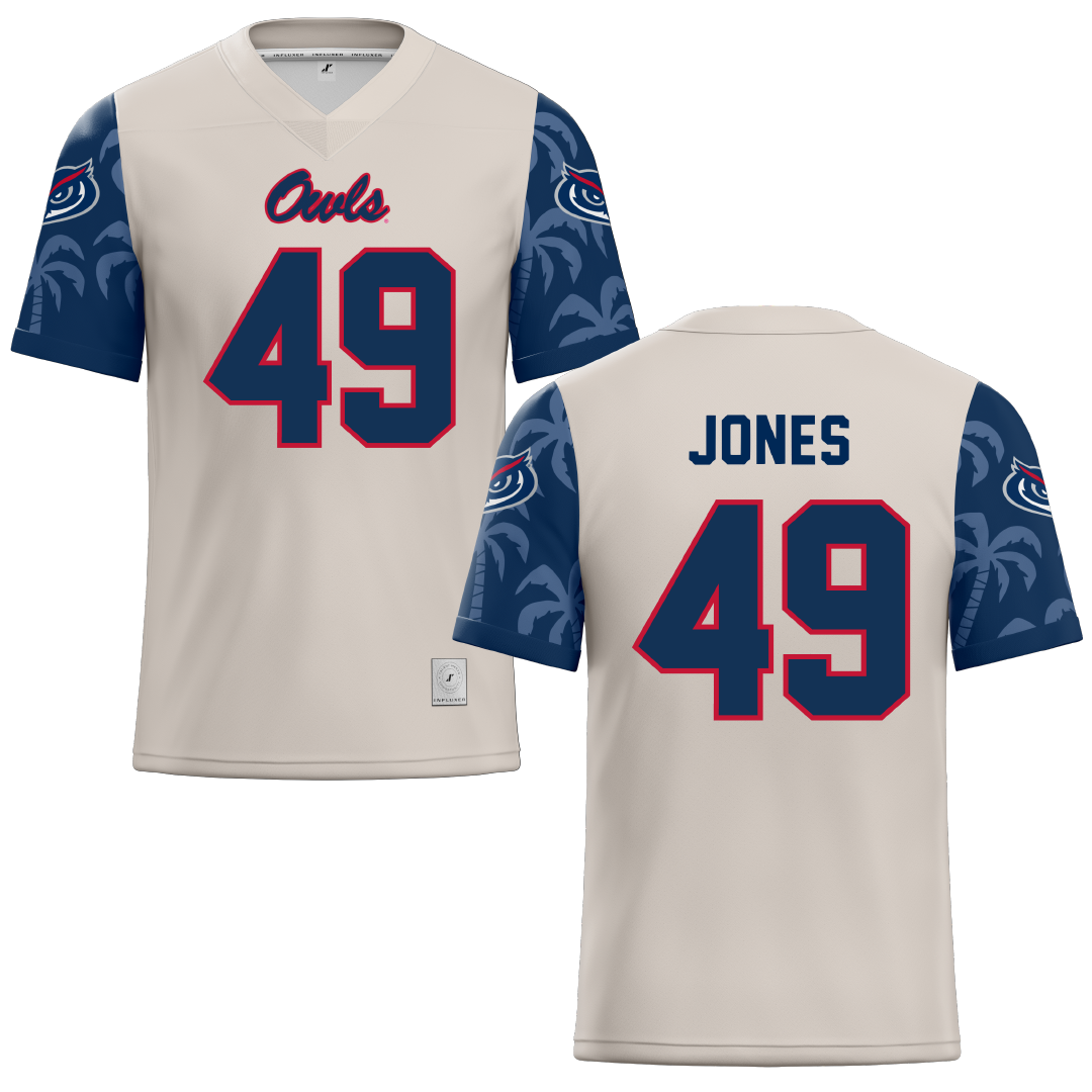 Florida Atlantic University Sand Football Jersey - #49 Chris Jones