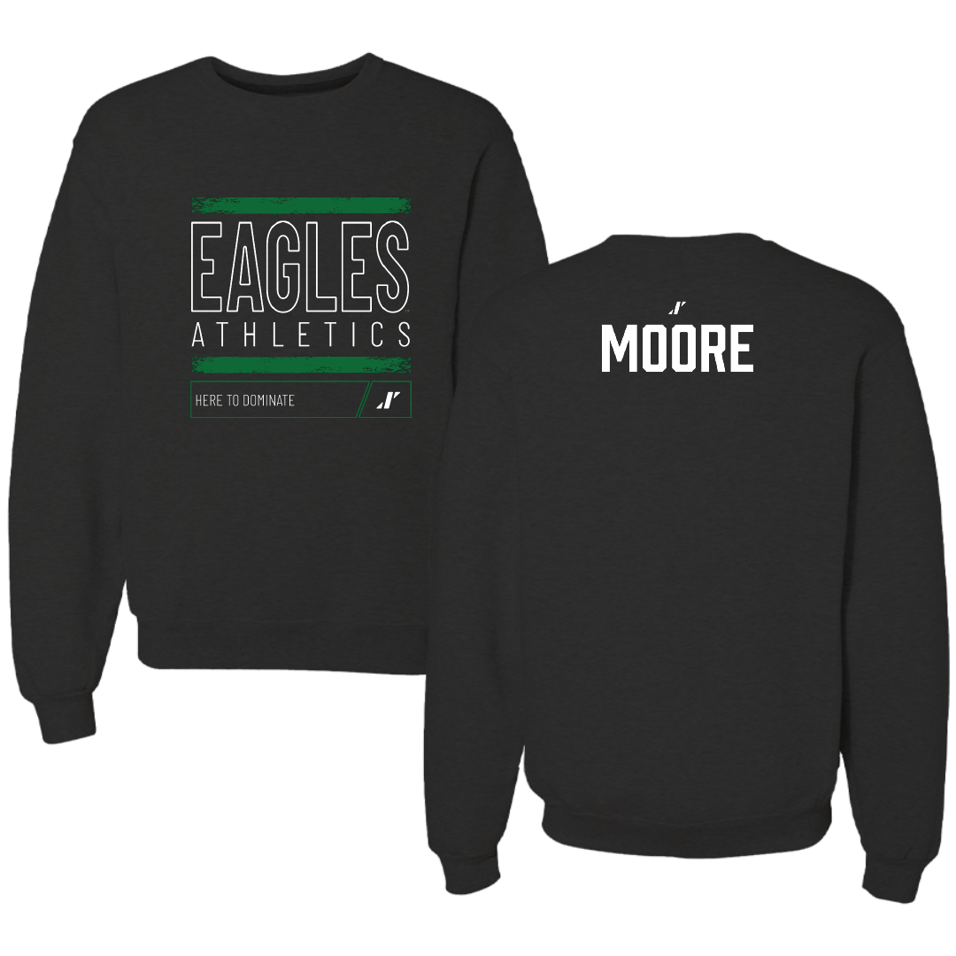 Eastern Michigan University Rowing Black Dominate Crewneck - Kendall Moore