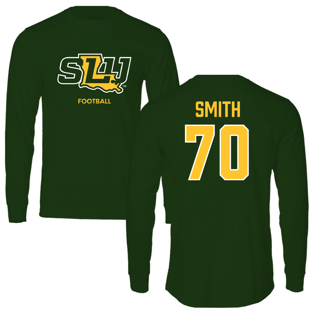Southeastern Louisiana University Football Forest Green Long Sleeve - #70 Nicholas Smith