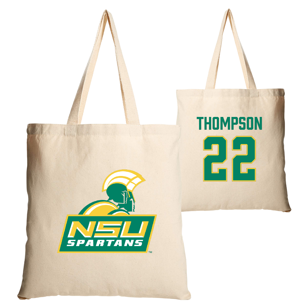 Norfolk State University Football Tan Canvas Tote Bag - #22 Ryan Thompson