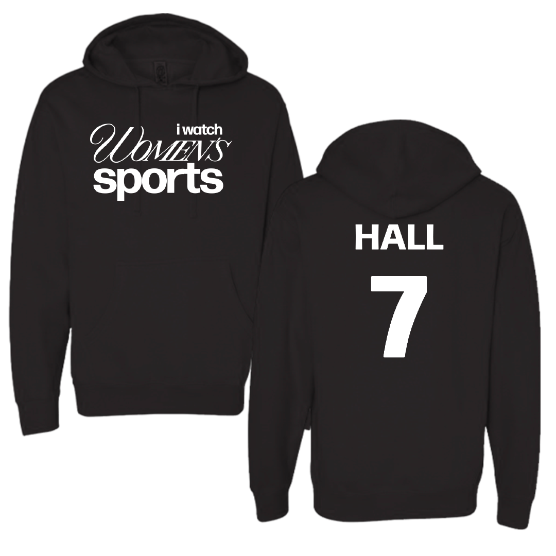James Madison University Softball Black WHM Hoodie - #7 Jasmine Hall