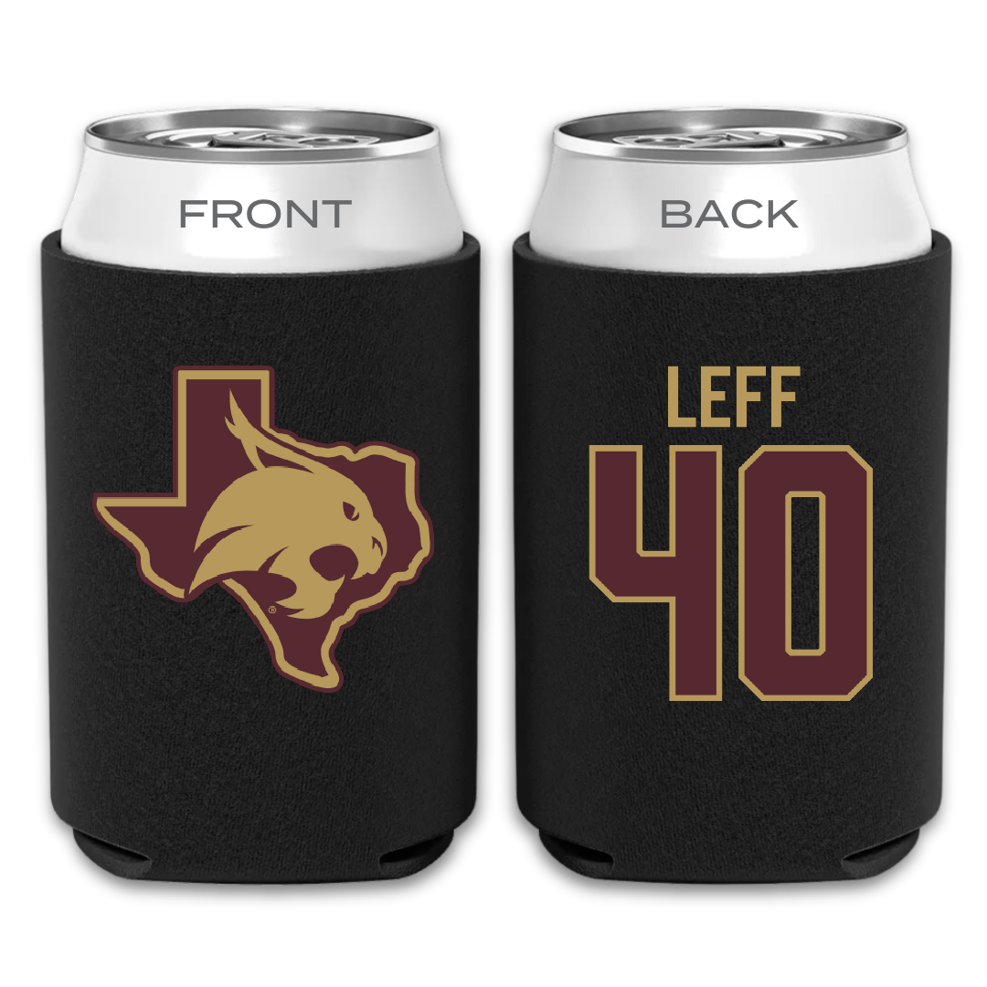 Texas State University Basketball Black Can Cooler - #40 Nicole Leff