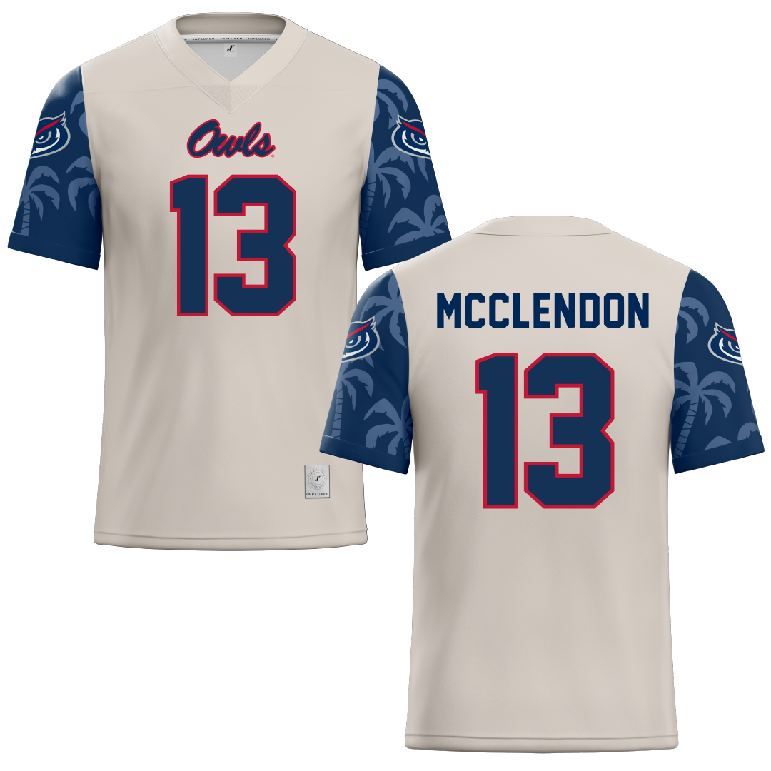 Florida Atlantic University Sand Football Jersey - #13 Darius McClendon