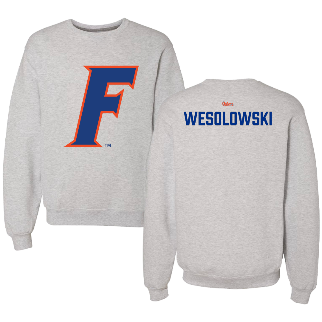 University of Florida Softball Gray Crewneck - Ella Wesolowski