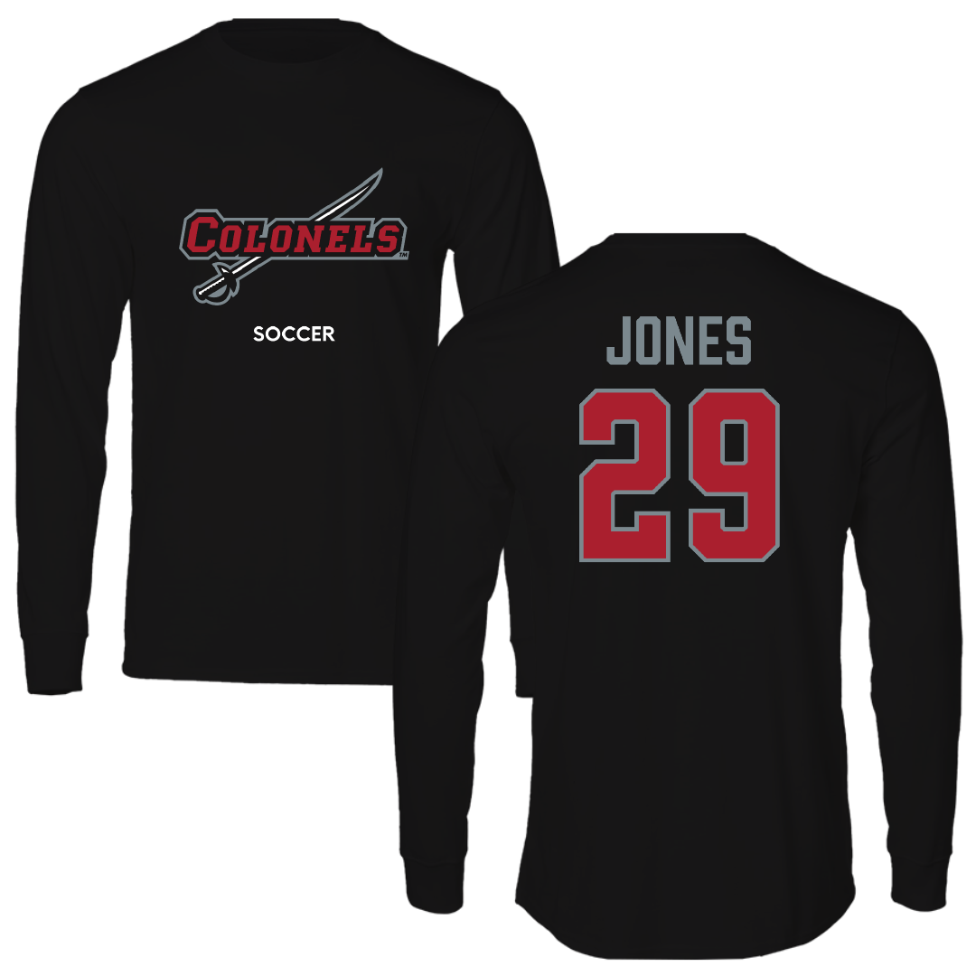 Nicholls State University Soccer (W) Black Colonels Long Sleeve - #29 Allie Jones