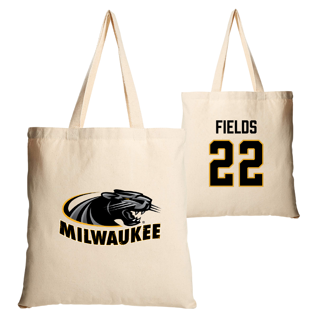University of Wisconsin-Milwaukee Basketball Tan Canvas Tote Bag - #22 Faizon Fields