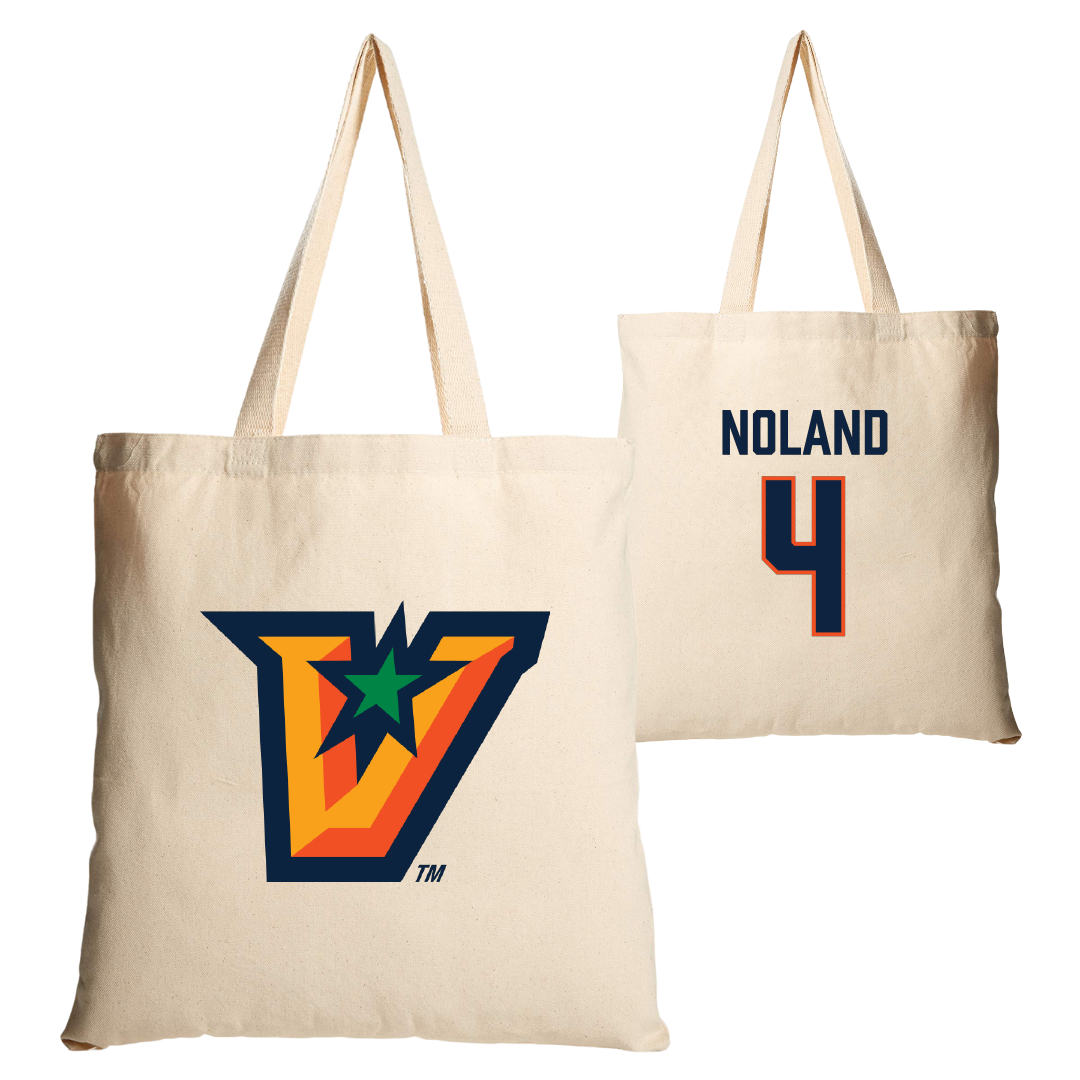 The University of Texas Rio Grande Valley Football Tan Canvas Tote Bag - #4 Xayvion Noland