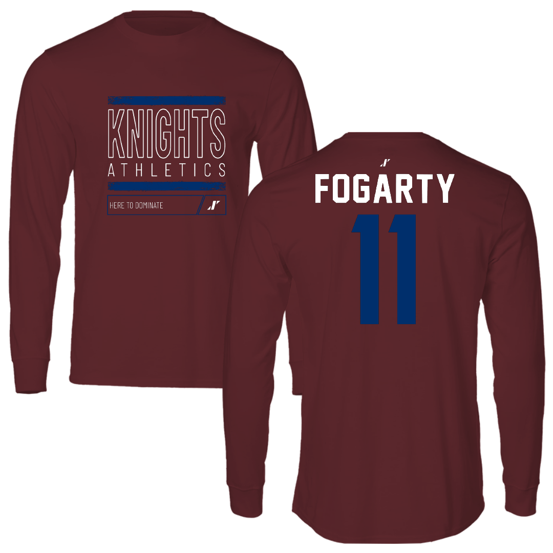 Fairleigh Dickinson University-Metropolitan Campus Bowling Maroon Dominate Performance Long Sleeve - #11 Emily Fogarty