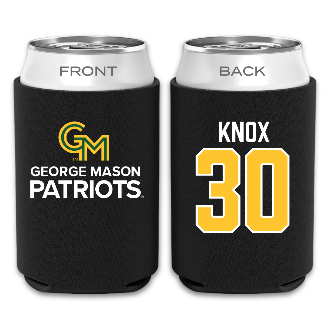 George Mason University Baseball Black Can Cooler - #30 Connor Knox