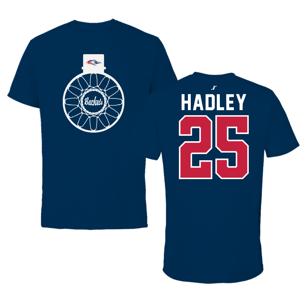 Metropolitan State University of Denver Basketball Navy Buckets Performance Tee - #25 Blake Hadley
