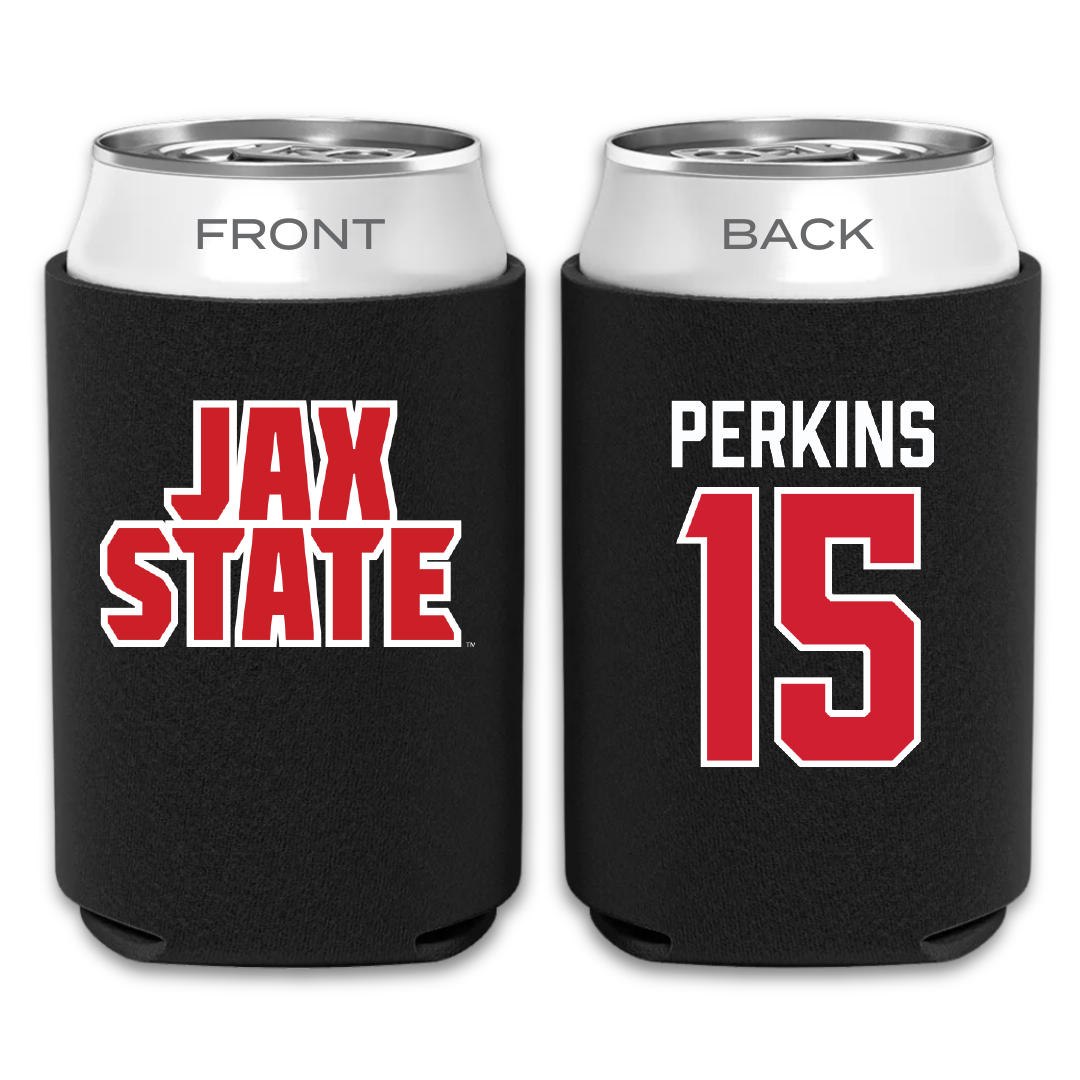 Jacksonville State University Softball Black Can Cooler - #15 Abbi Perkins