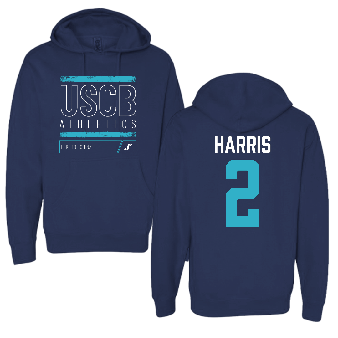 University of South Carolina Beaufort Soccer Navy Dominate Hoodie - #2 Kennedy Harris