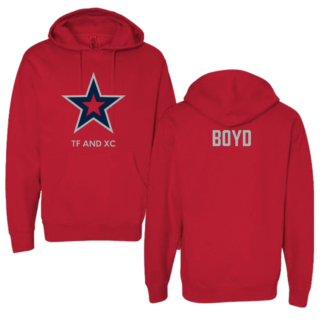 Robert Morris University TF and XC Red Mascot Hoodie - Brayden Boyd