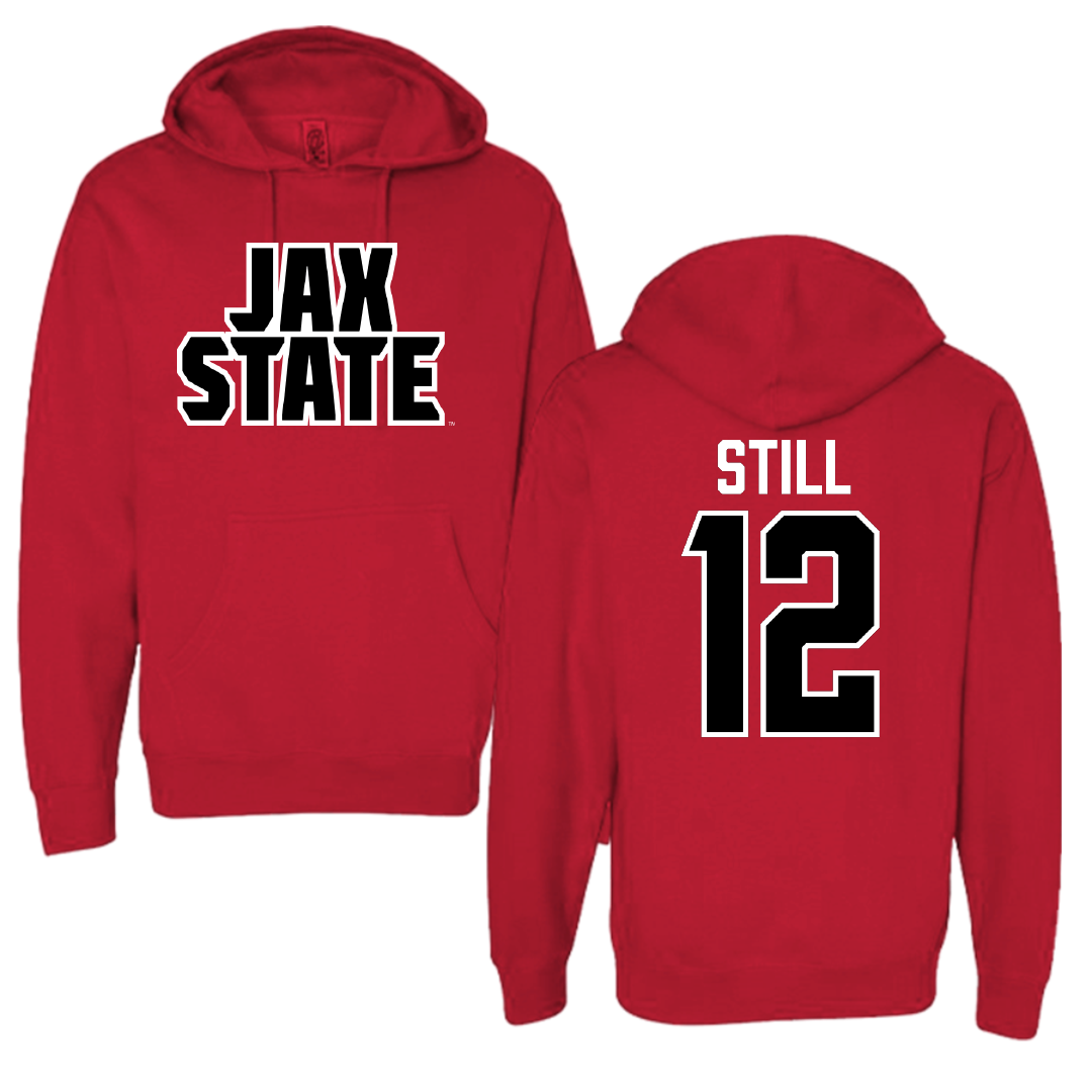 Jacksonville State University Soccer Red Hoodie - #12 Brookelyn Still